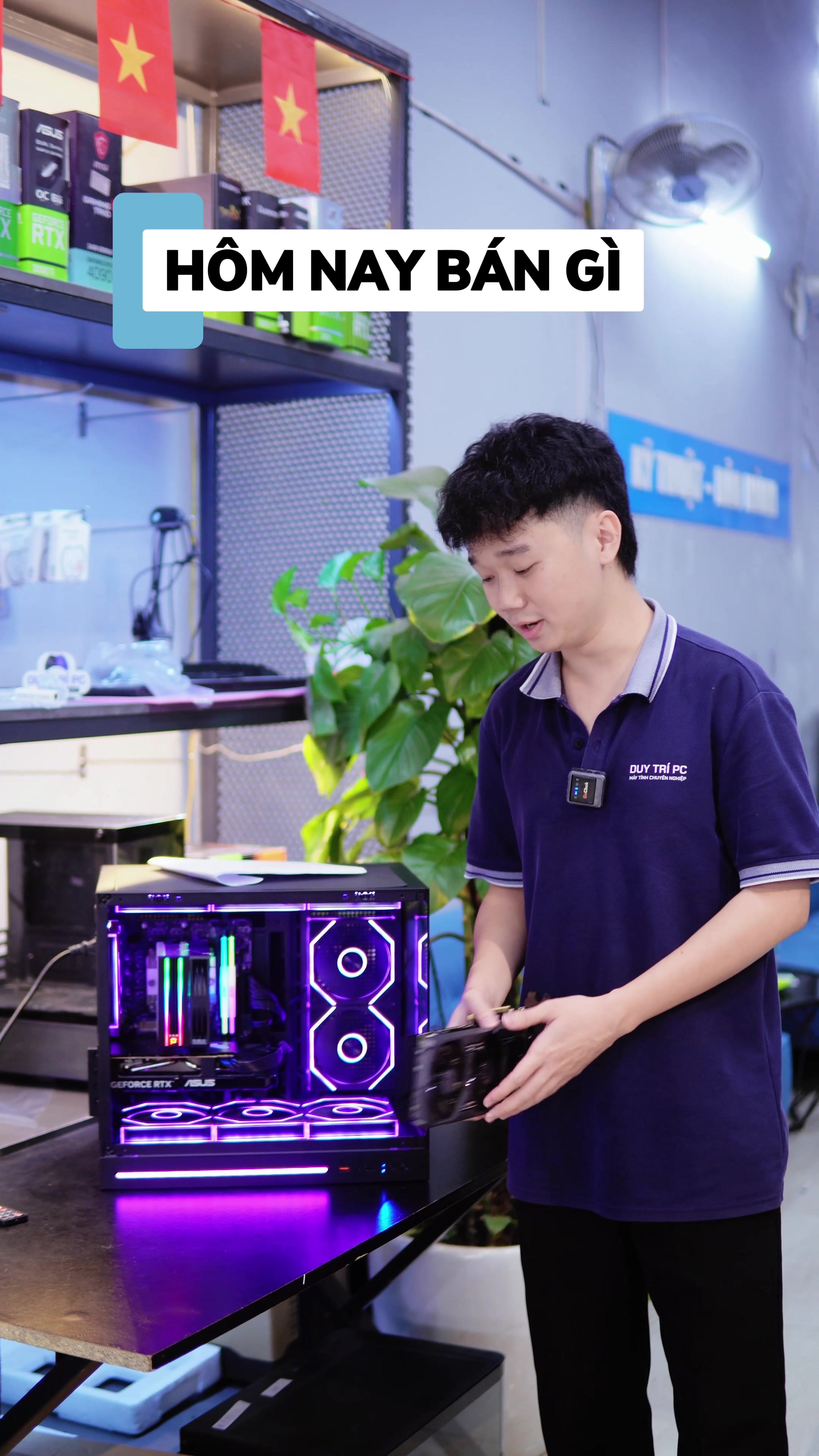 Build PC Bể Cá i5 12400F RTX 5060 Đẹp Độc Đáo | Duy Trí PC